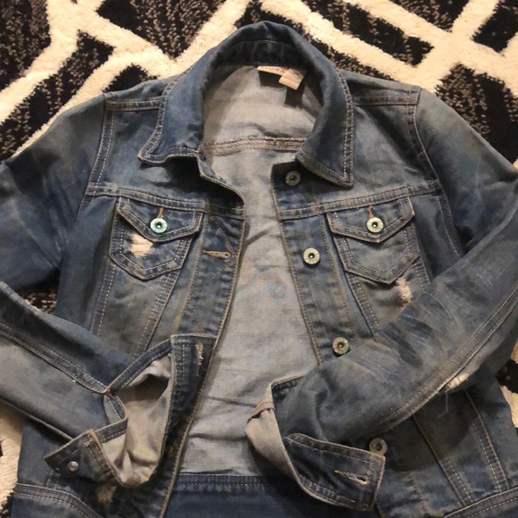 XS Mudd Jean Jacket like Brand New - Picture 1 of 2